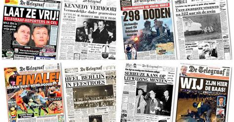 The paper is owned by mediahuis. Tien iconische voorpagina's van 125 jaar De Telegraaf ...