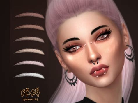 Sims 4 Best Alpha Cc Links — Aw25 N6 Eyebrows For The Sims 4 Download