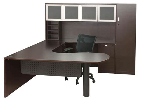 Peninsula Desk With Hutch And Tower Storage Express Laminate By