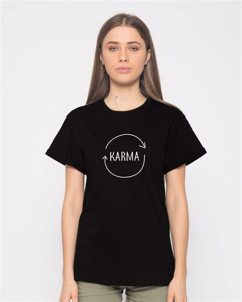Karma Boyfriend T Shirt Karma Womens T Shirtsbest Price India