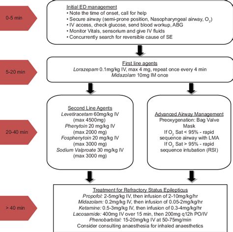 Algorithm For Treatment Of Status Epilepticus In Emergency Department