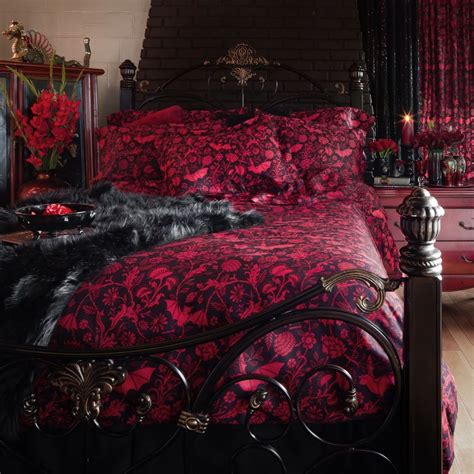 17 Gothic Red And Black Bedroom Inspirations Dhomish