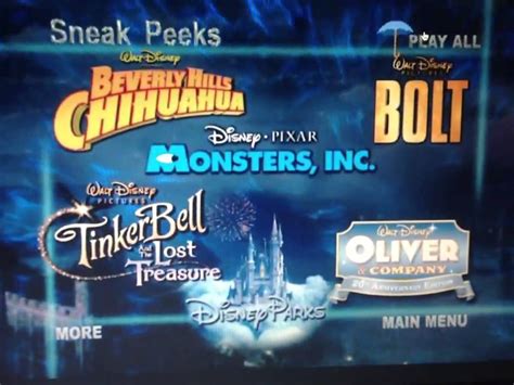 Disney Sneak Peeks Dvd Menu Background