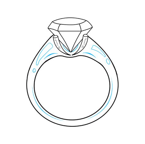 How To Draw A Diamond Ring Really Easy Drawing Tutorial In 2020