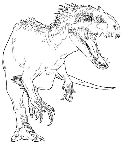 Indominus Rex Coloring Page for Boys | Dinosaur coloring pages, Coloring pages, Indominus rex