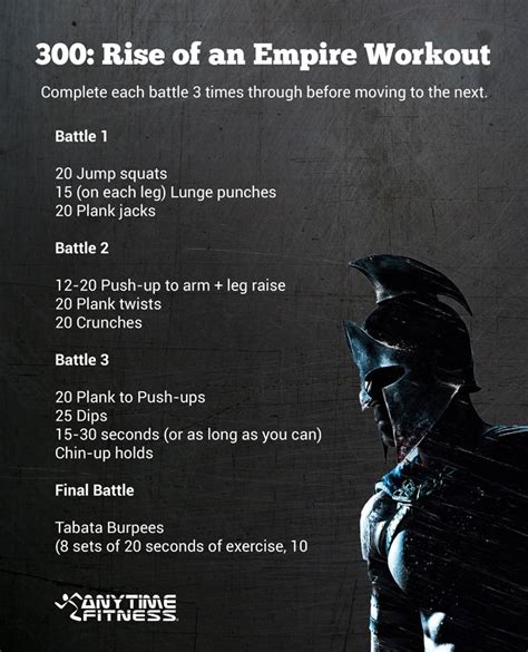 300 Rise Of An Empire Bodyweight Workout Crossfit Bodyweight