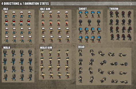 The Soldiers Game Sprites Game Sprites
