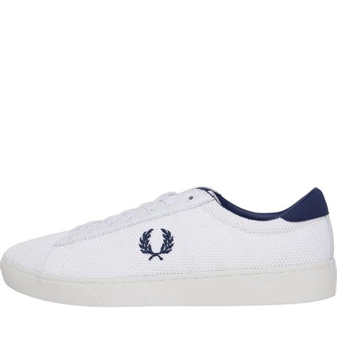 Buy Fred Perry Mens Fred Perrys Spencer Mesh Trainers White