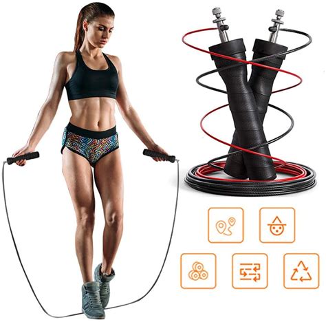 Maybe you would like to learn more about one of these? Memoryee PVC Adjustable Skipping Jump Rope for Workout Crossfit Boxing Exercise Weighted Fitness ...