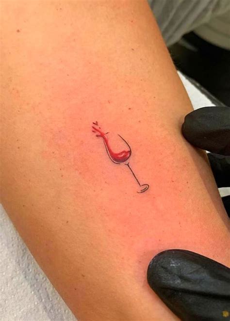 18 Best Wine Tattoos For Women Baybouf Tiny Tattoos Small Tattoos