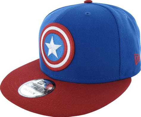 Captain America Logo And Name 9fifty Snapback Hat