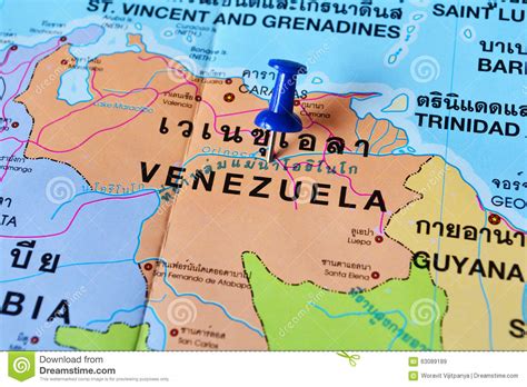 Mapa de Venezuela imagen de archivo. Imagen de ...