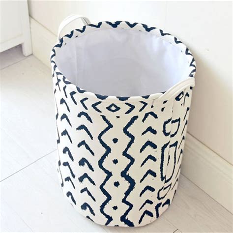 New Folding Clothes Canvas Storage Baskets Basket Linen Waterproof