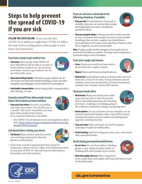 Steps to help prevent the spread of COVID-19 if you are sick | Kendall 
