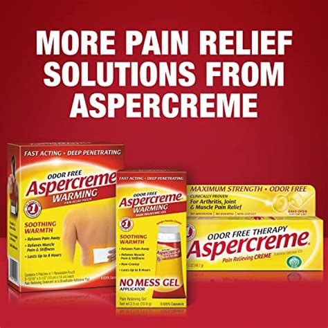Aspercreme Max Strength Lidocaine Pain Relief Patch 5 Count For Back