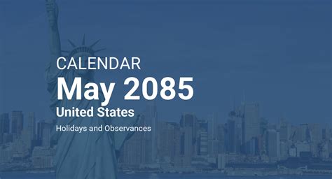 May 2085 Calendar United States