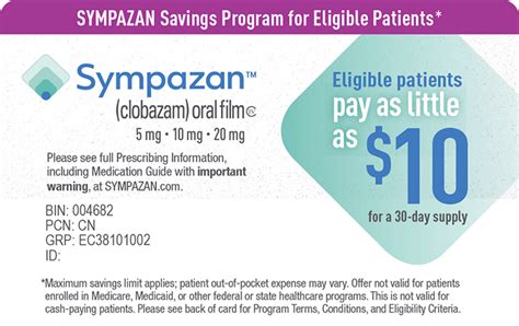Log in to the mycigna app or website, or check your plan materials, to learn more about how your plan covers preventive medications. SYMPAZAN (clobazam) Oral Film | Official Caregiver Site