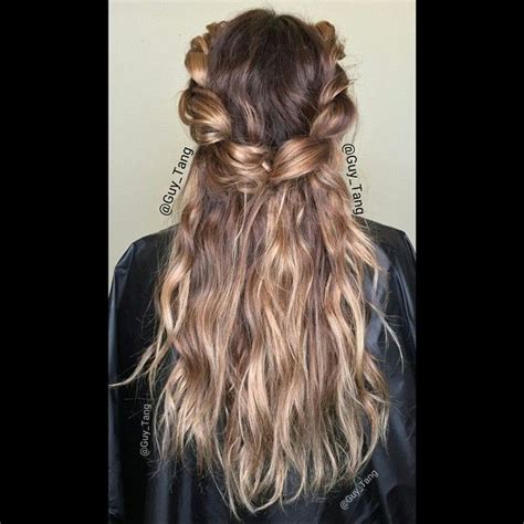 Concept of fashion and beauty. Bohochic balayage colored braid by Guy Tang | Hair styles ...