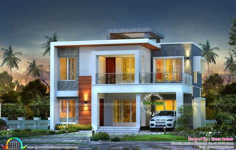 Superb Modern 1600 Sq Ft 3 Bedroom Home Kerala Home D