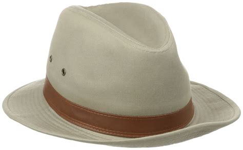 Dorfman Pacific Mens Hat Dark Large Wide Brim Safari L