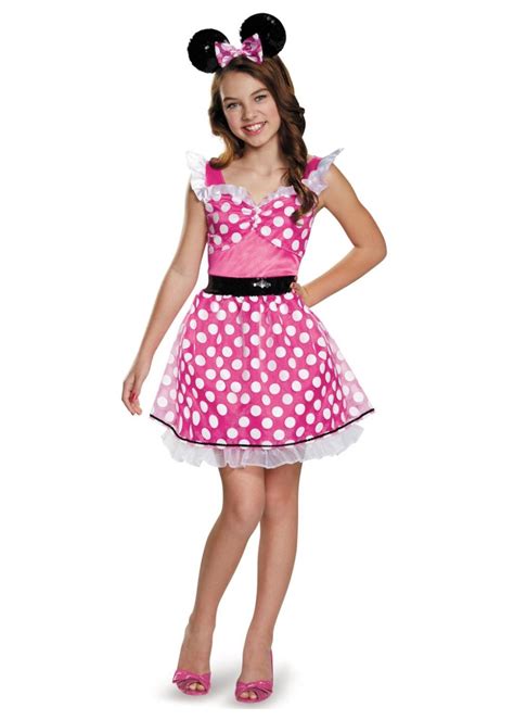 Pink Minnie Mouse Teen Girl Costume Disney Costumes