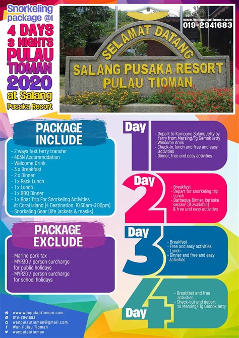Info tambahan kepada semua pelanggan yang disayangi. Pakej Percutian 4 Hari 3 Malam Ke Pulau Tioman 2020 ...