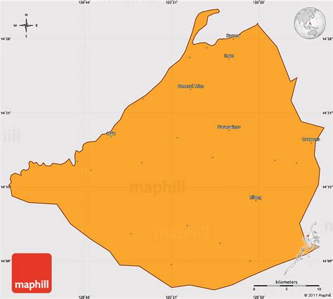 Political Simple Map Of Cavite Cropped Outside