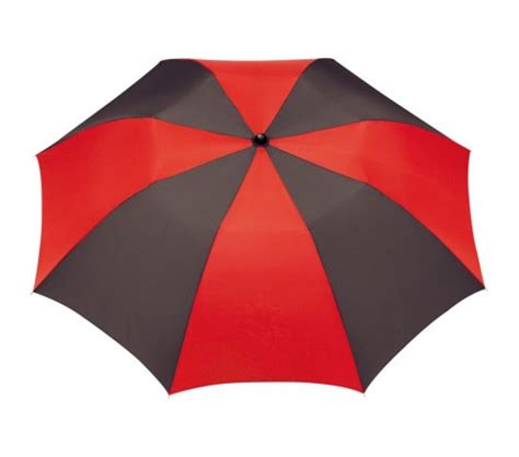 Personalized Black And Red 42 Inch Arc Printed Umbrellas Personalized