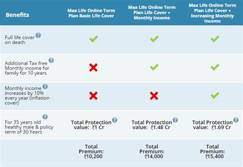 A term plan offers a sufficiently large amount to your family at the time of death of the. Max Life Online Term Plan : Ideal Plan to safeguard your family's future...Review - Blog of ...