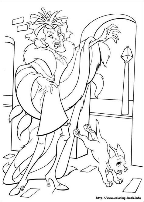 All your favorite cartoon stars are here ! Cruella De Vil - 101 Dalmatians | Free coloring pages ...