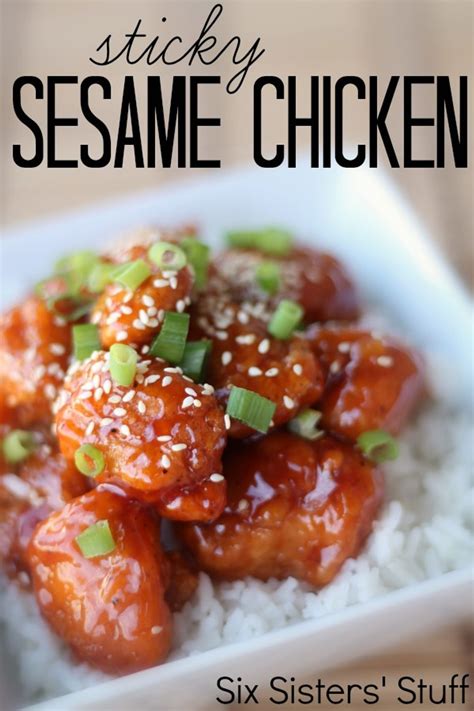 Sticky Sesame Chicken Recipe My Recipe Magic