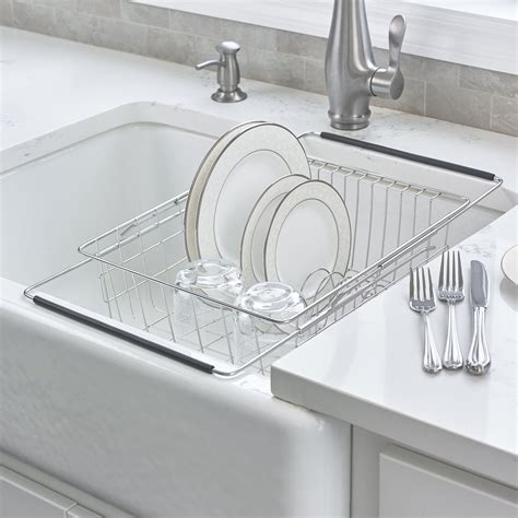 The key to keeping them that. Expandable In-Sink Dish Rack in 2021 | Kitchen sink drying ...