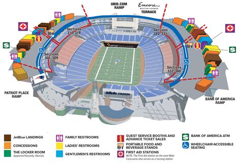 Bank Of America Stadium Concessions Map