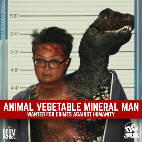 Using his newfound abilities, he. animal: Animal Vegetable Mineral Man Doom Patrol Tv