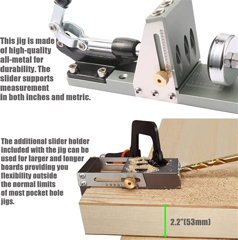 Buy Howod Pocket Hole Jig Kit Professional And Upgraded All Metal