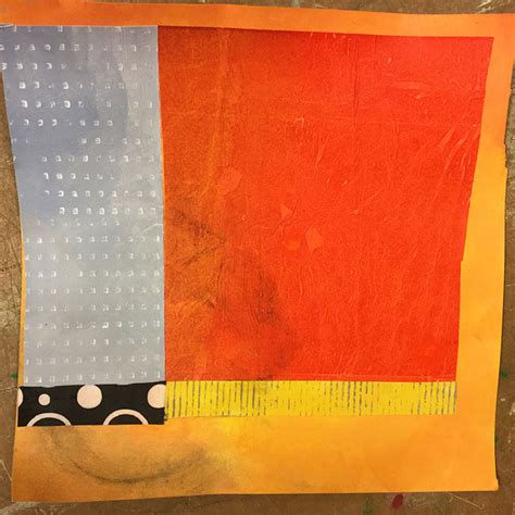 Collage Journeys By Jane Davies Abstract Painting For Textile Artists