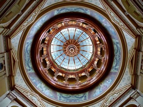 Dome Of Kansas State Capitol In Topeka Topeka Kansas Capitol