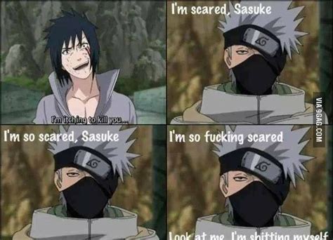 Im So Scared Sasuke Funny Naruto Memes Naruto Funny Naruto Comic