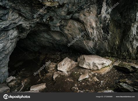 Beautiful Cave View Dark Dungeon Textured Walls Cave Background Image