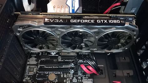Evga Gtx 1080 Ti Ftw3 Unbox And Install Power On Youtube
