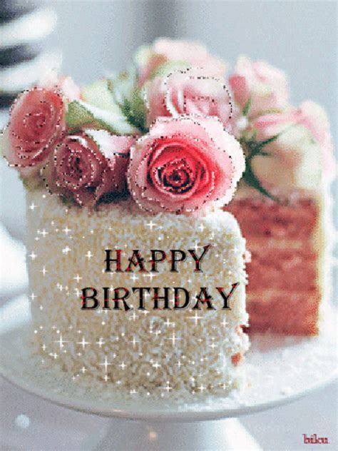 Happy Birthday ♡♥♡ Happy Birthday Flowers Wishes Birthday Cake 