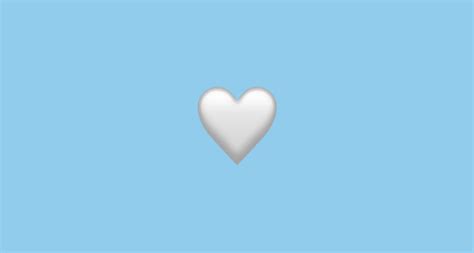 None White Heart Emoji on Emojipedia 12.0