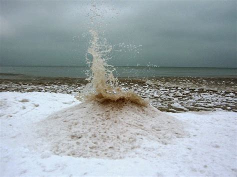 Ice Volcanoes Of The Great Lakes Snow Addiction News About