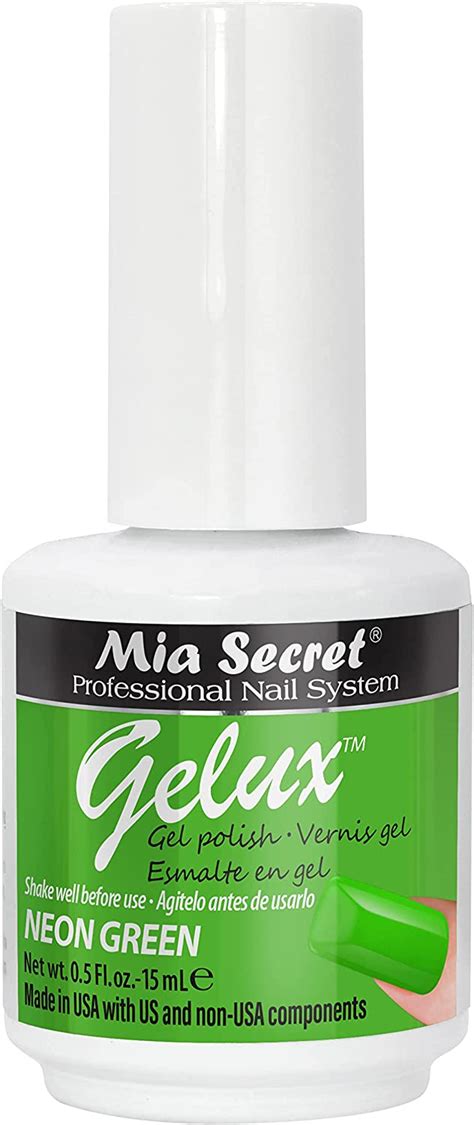 Mia Secret Gelux Soak Off Gel Nail Polish Color Neon Green