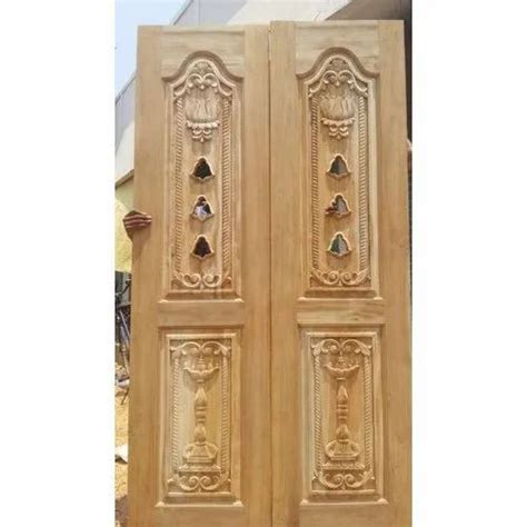 Natural Wooden Carved Pooja Room Door For Home At Rs 15000piece In
