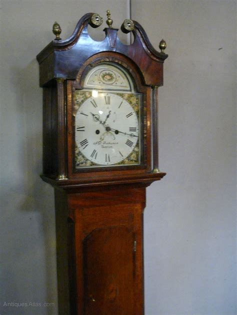 Antiques Atlas 19c Oak 8 Day Grandfather Clock