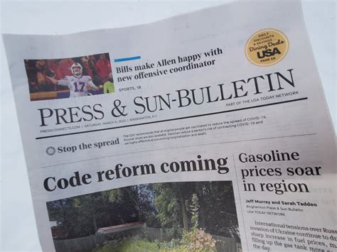 Binghamton Press & Sun-Bulletin Eliminates Jobs