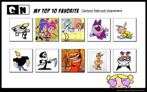 My Top 10 Favorite Cartoon Network Characters By