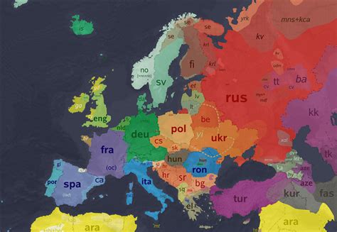 Linguistic Maps Of Europe