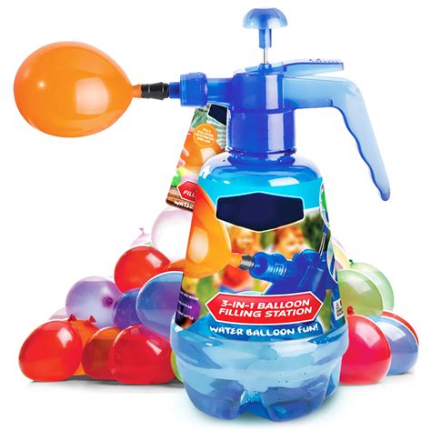 Buy Water Balloon Pump With 250 Balloons Included 3 In 1 Air And